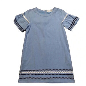 The Impeccable Pig Chambray Bell Sleeves Dress Size Medium Style LD42240